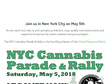 Tablet Screenshot of cannabisparade.org